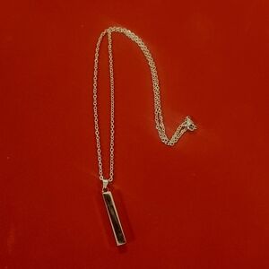 Silver 4 Sided Necklace